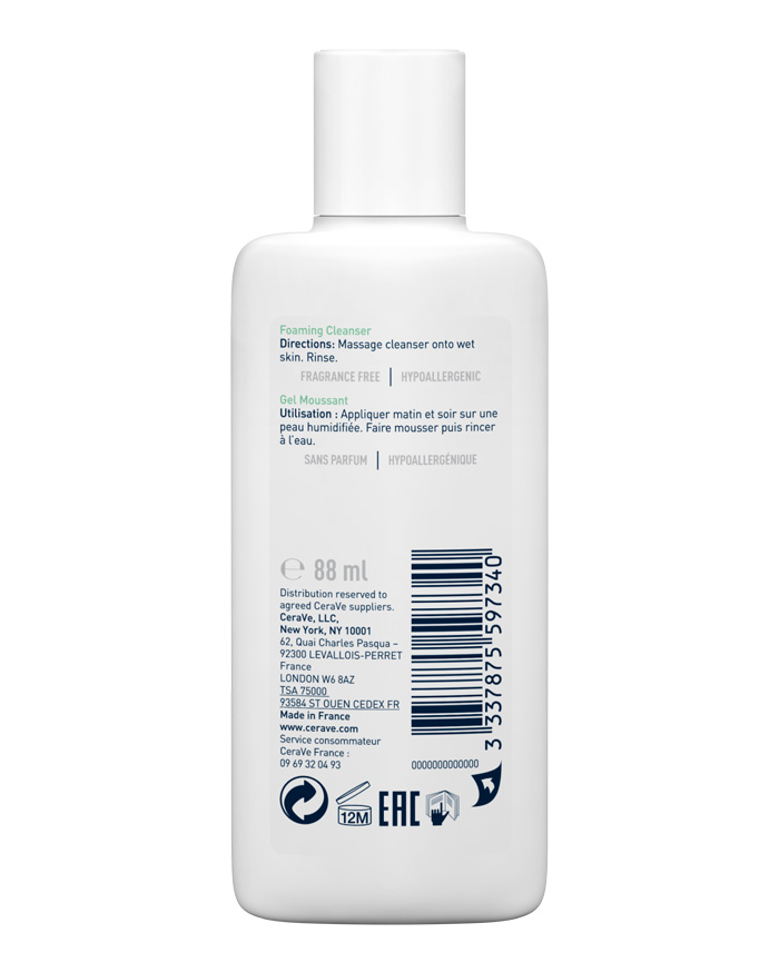 CERAVE FOAMING CLEANSER 88ML