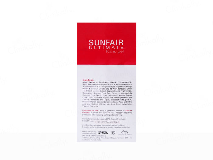 SUNFAIR ULTIMATE NANO GEL 50GM